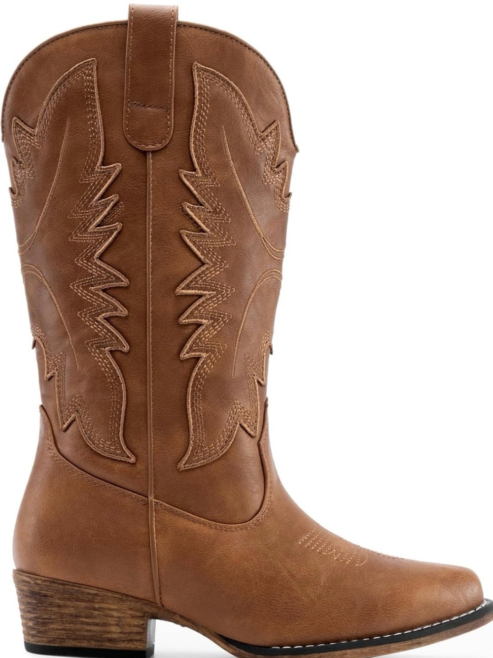 DREAM PARIS Cowboy Boots for Women Cowgirl Western Mid Calf Boots Snip Toe - Picture 10 of 15